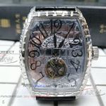 Perfect Replica Franck Muller Stainless Steel Tourbillon Dial 39mm Watch